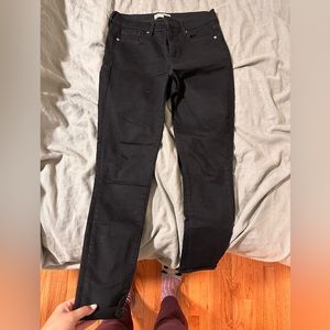 GAP black skinny denim jeans